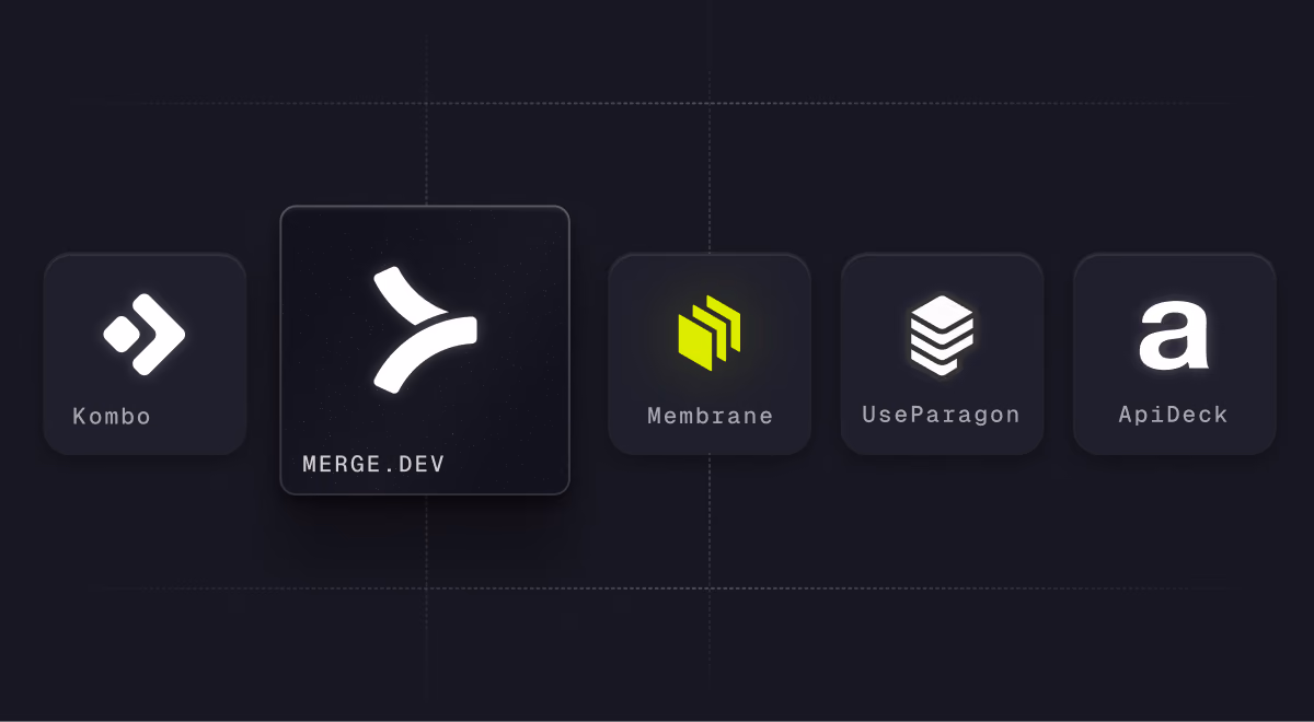 Merge.dev alternatives: top competitors in 2025